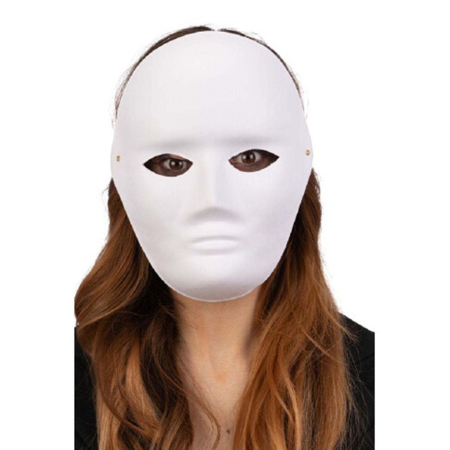 Maschera viso grande in carta da pitturare - CARNIVAL TOYS