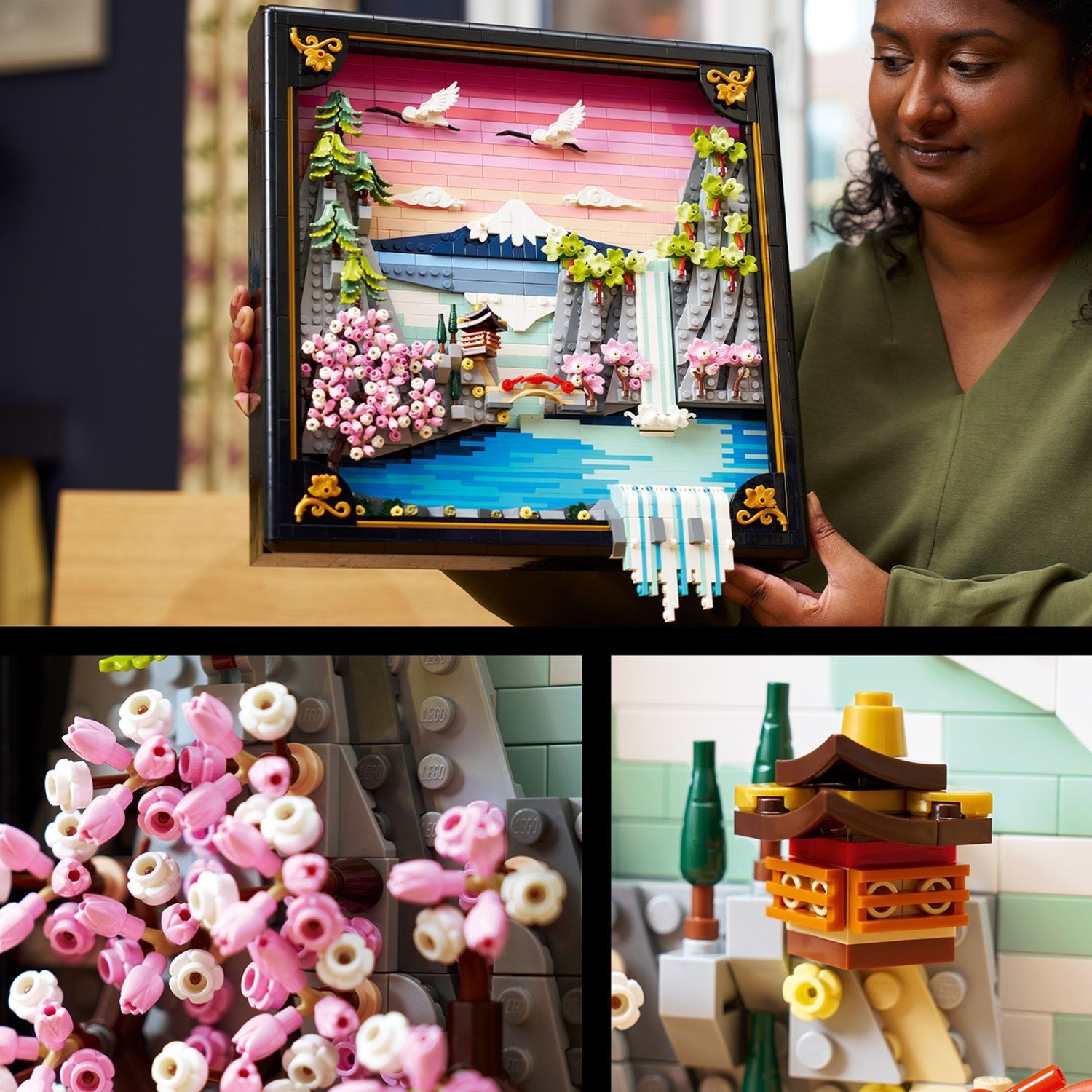 Lego art 31218 paesaggio giapponese con ciliegi fioriti - Lego