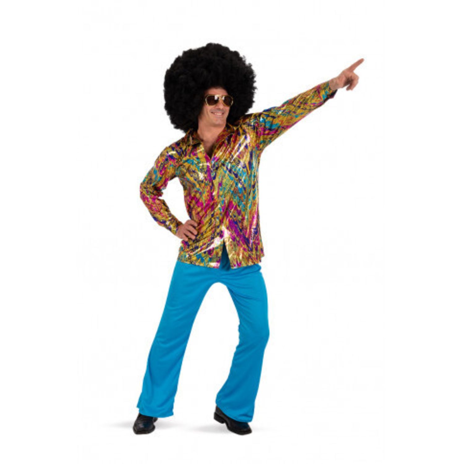 Camicia disco dance uomo colors taglia unica m/l - CARNIVAL TOYS