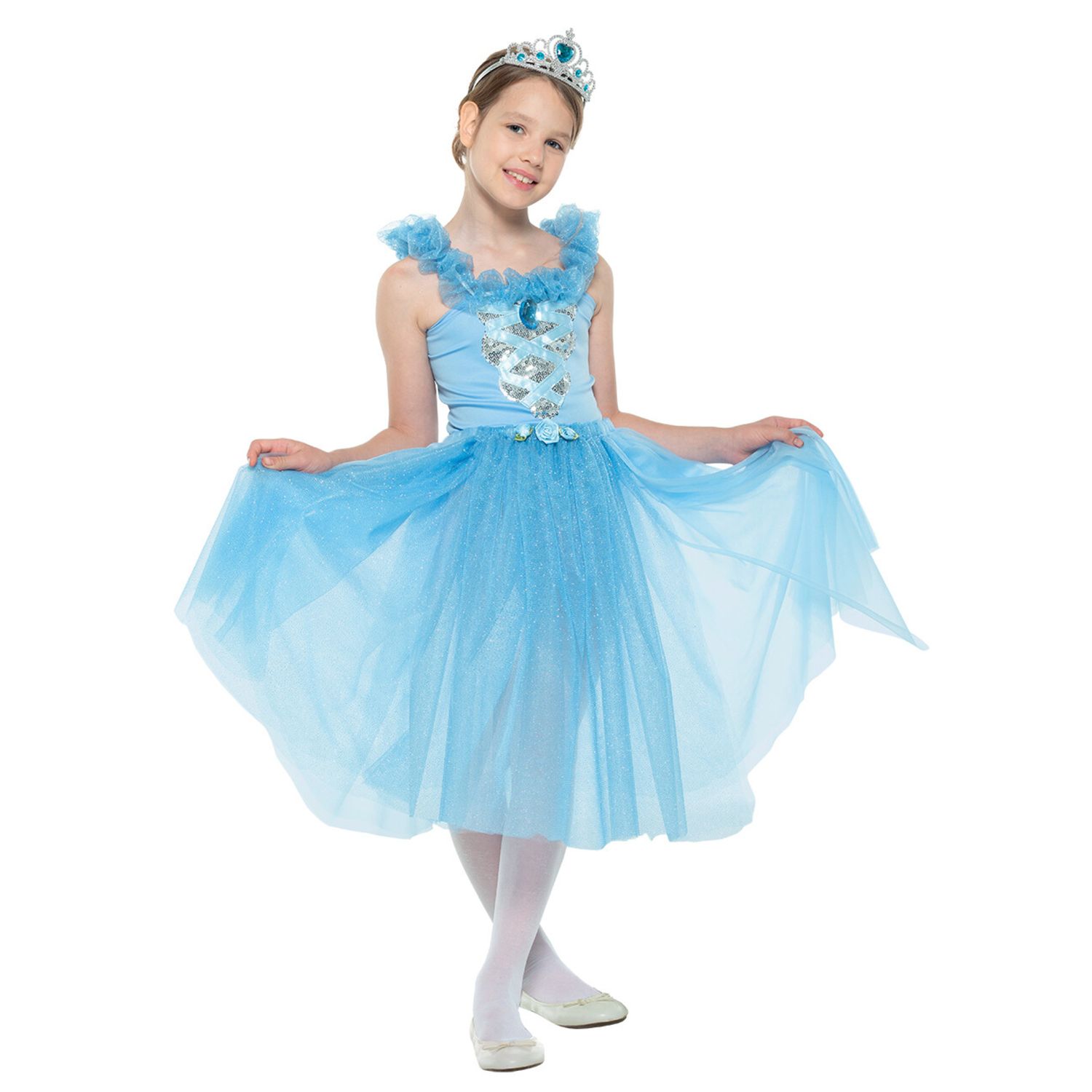 Costume carnevale principessa azzurra bambina taglia unica - carnaval queen - CARNAVAL QUEEN