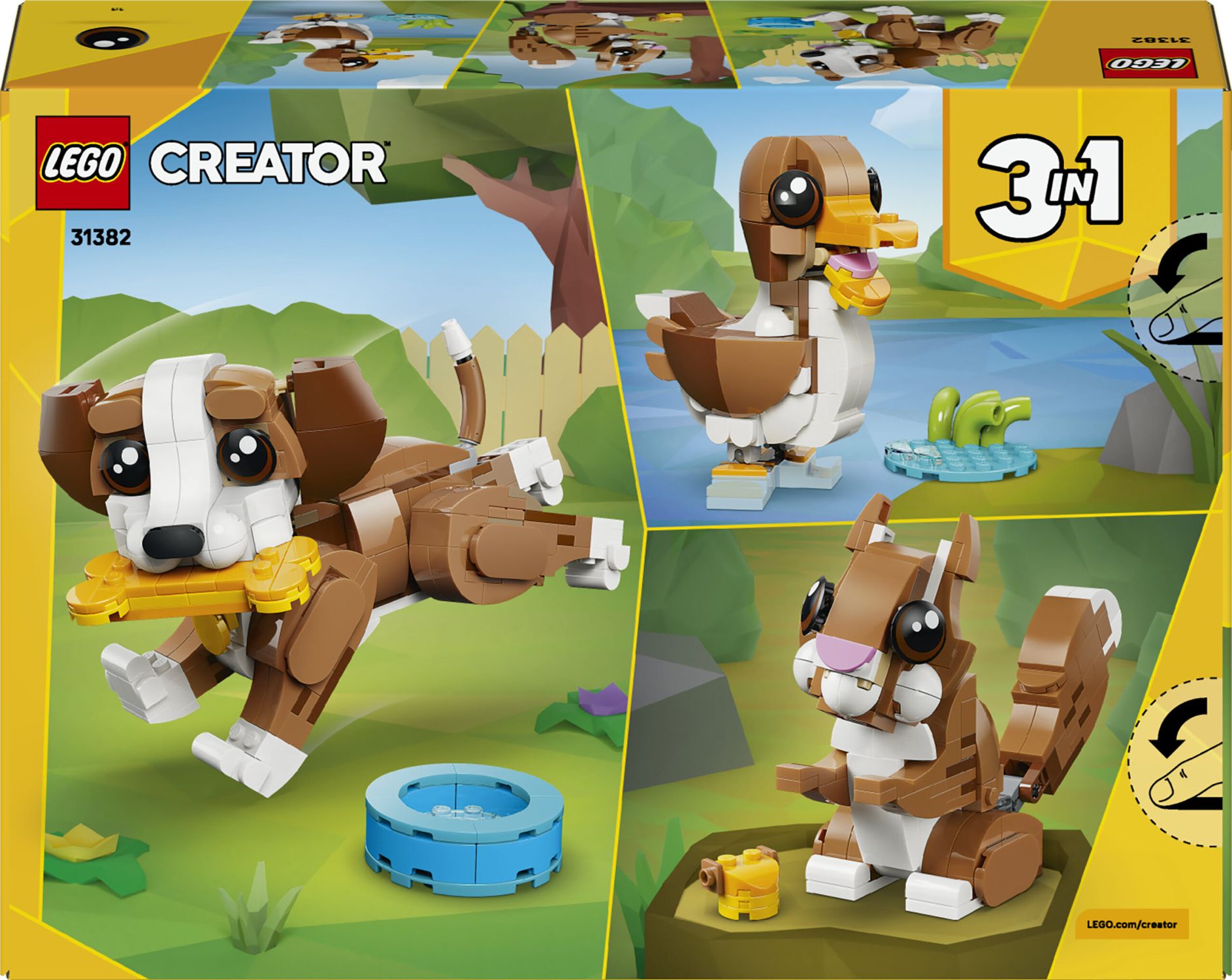 Lego creator 31382 3in1 adorabili animali: cagnolino giocoso - LEGO CREATOR