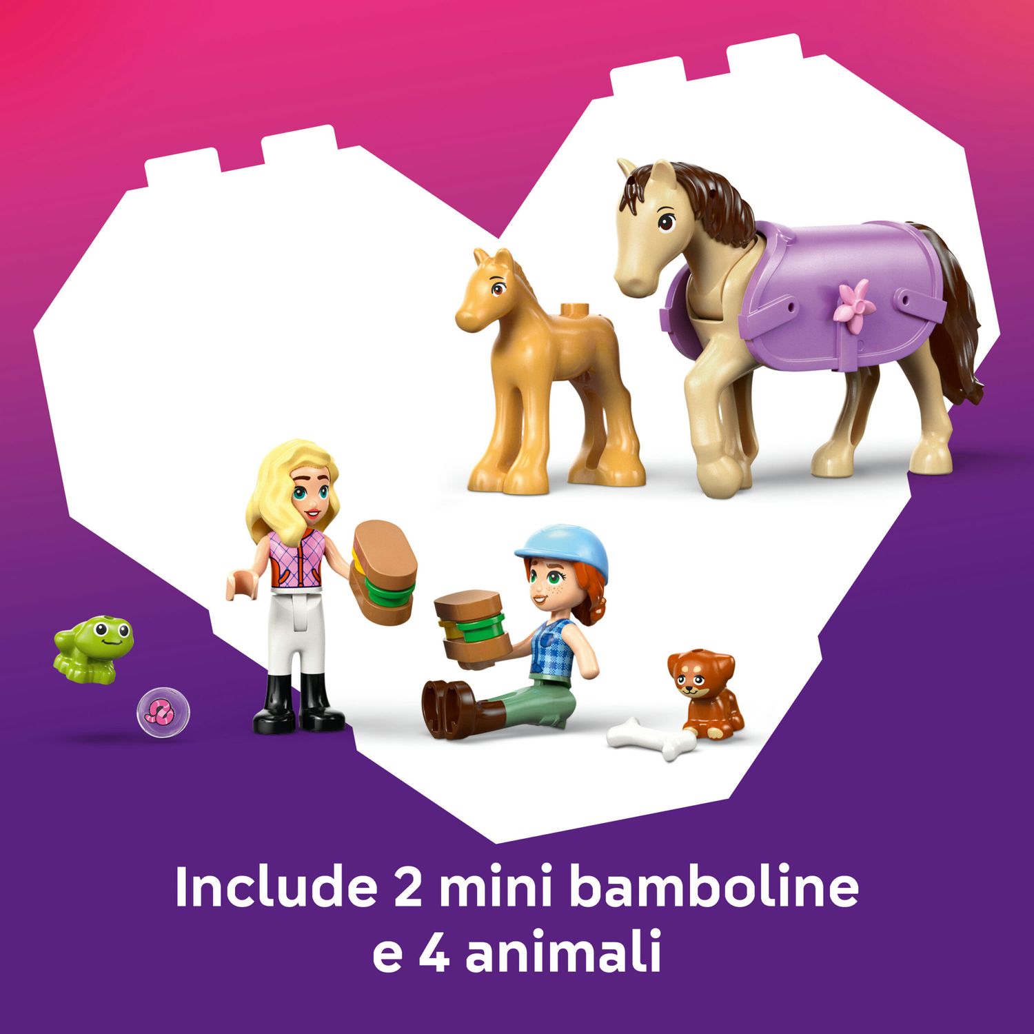 Lego friends 42695 – rimorchio per cavallo e puledro - LEGO FRIENDS