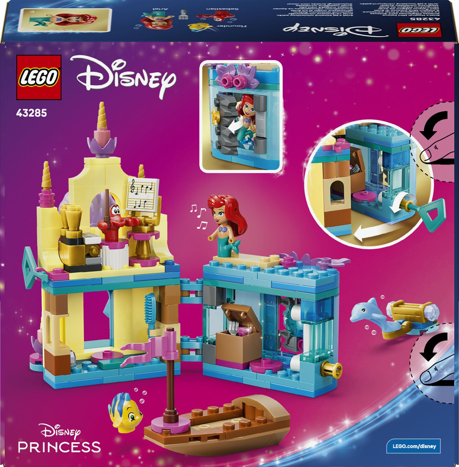 Lego disney princess 43285 – mini-palazzo ariel - LEGO DISNEY PRINCESS