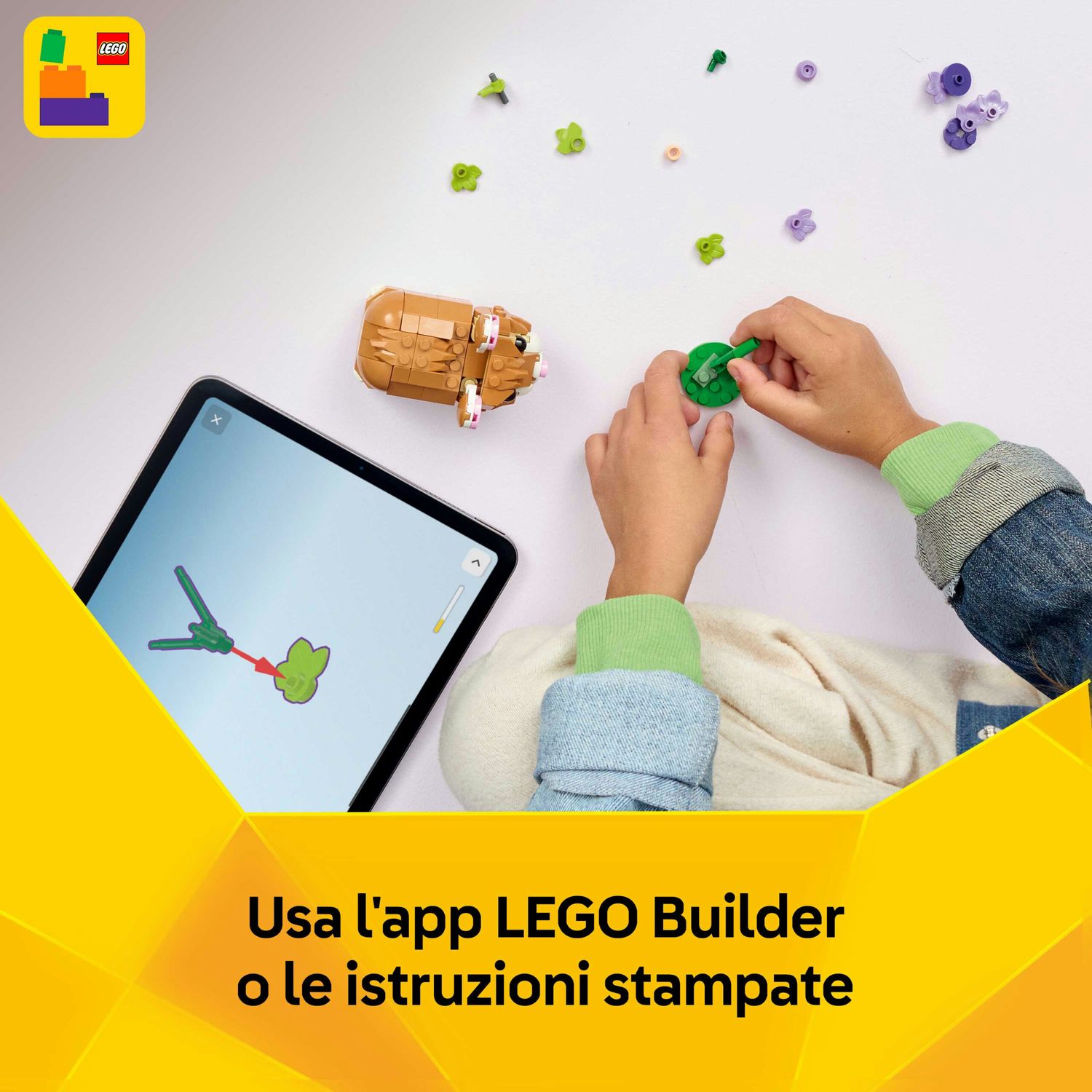 Lego creator 31376 3in1 simpatico criceto con fiore giocattolo - LEGO CREATOR