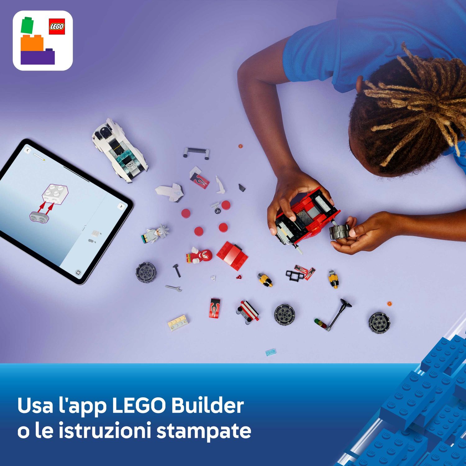 Lego sonic 77118 – auto di silver vs monster truck di knuckles - Lego