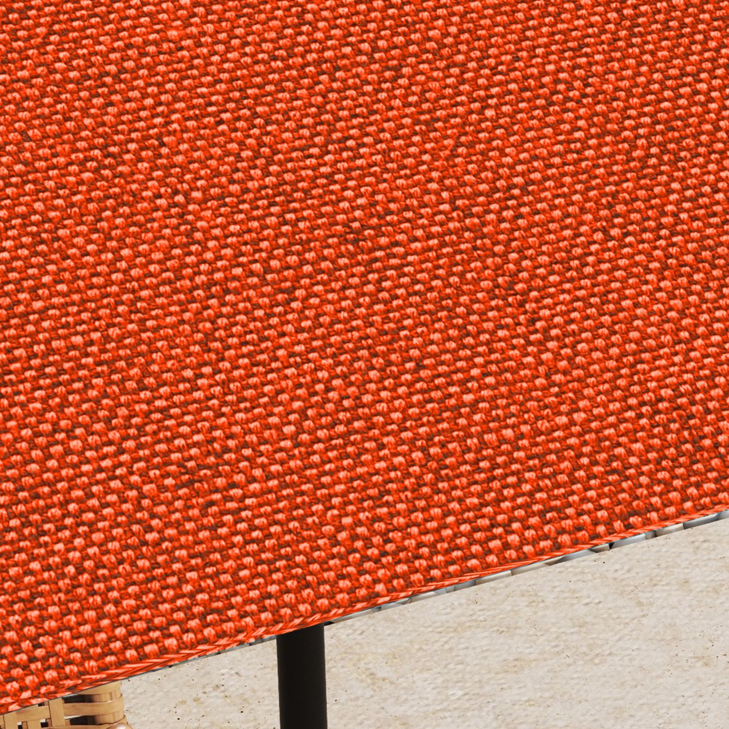 Tetto di ricambio 3x3m arancione per gazebo da giardino in poliestere con fori di ventilazione - 