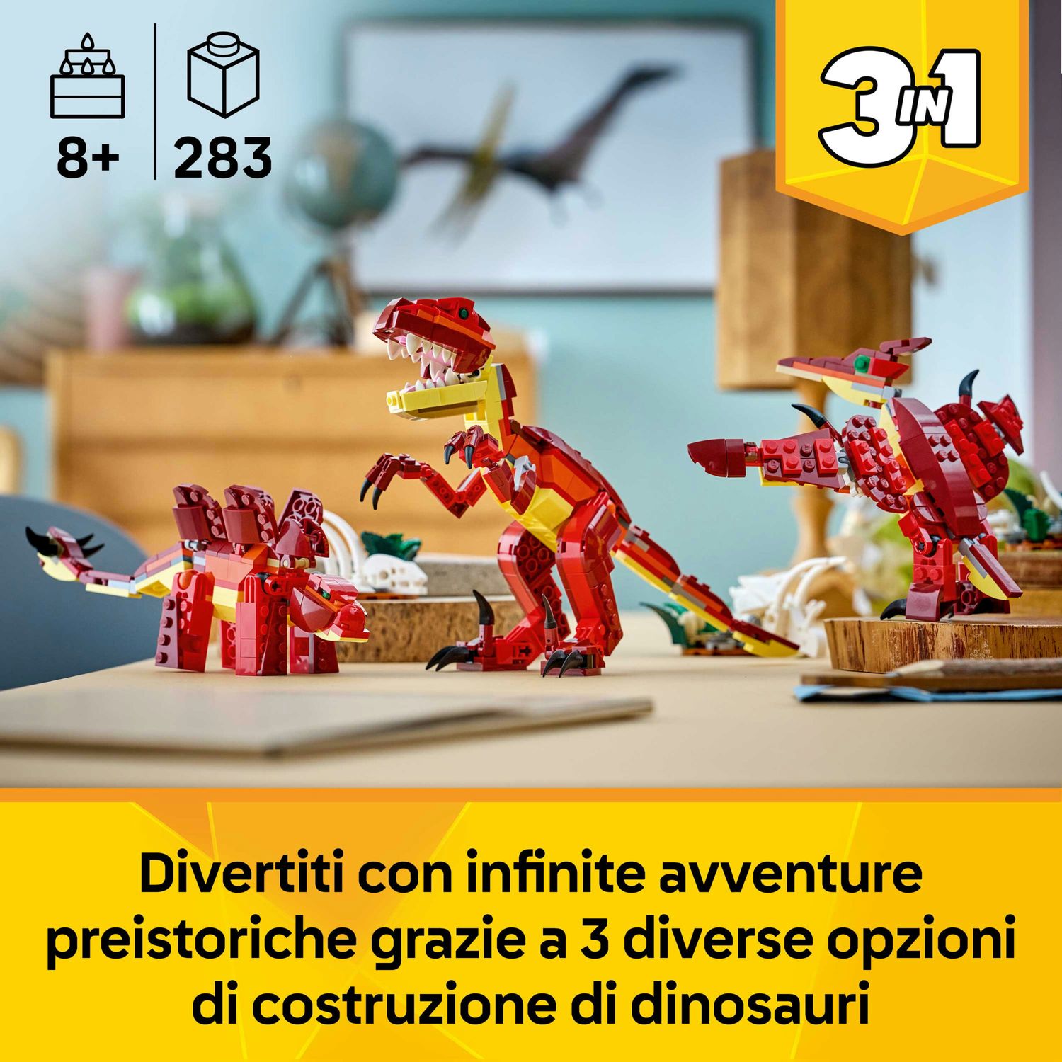 Lego creator 31379 – 3in1 feroce dinosauro - LEGO CREATOR