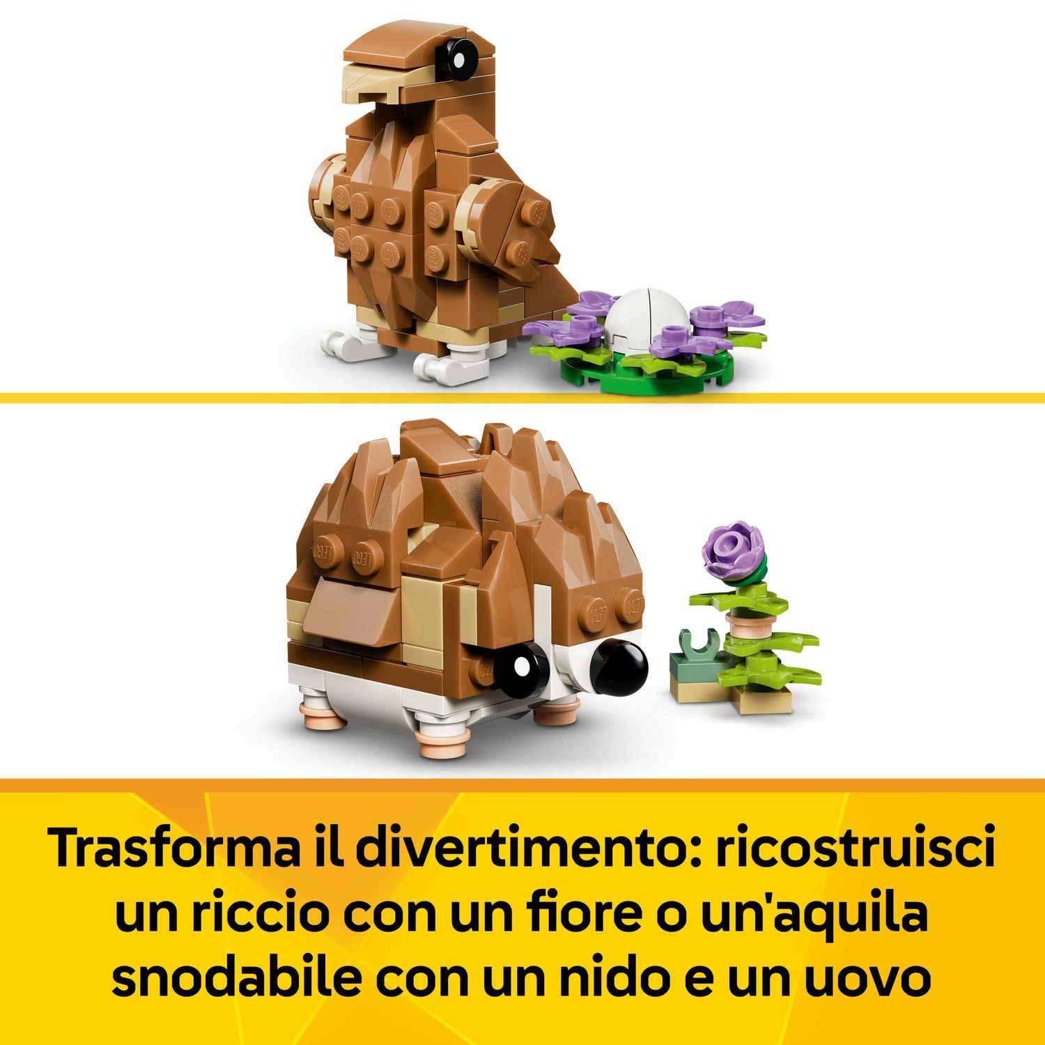 Lego creator 31376 3in1 simpatico criceto con fiore giocattolo - LEGO CREATOR