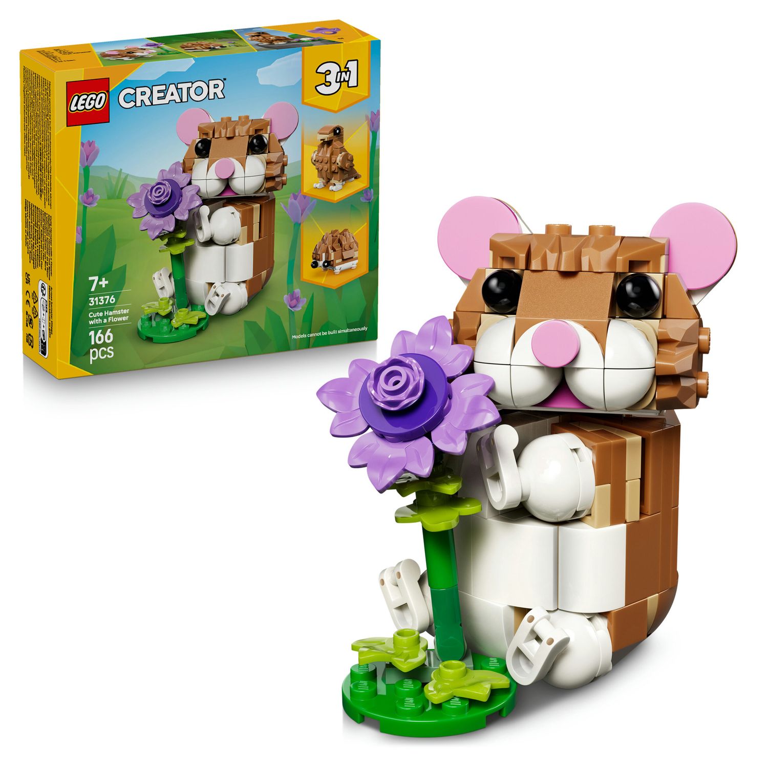 Lego creator 31376 3in1 simpatico criceto con fiore giocattolo - LEGO CREATOR