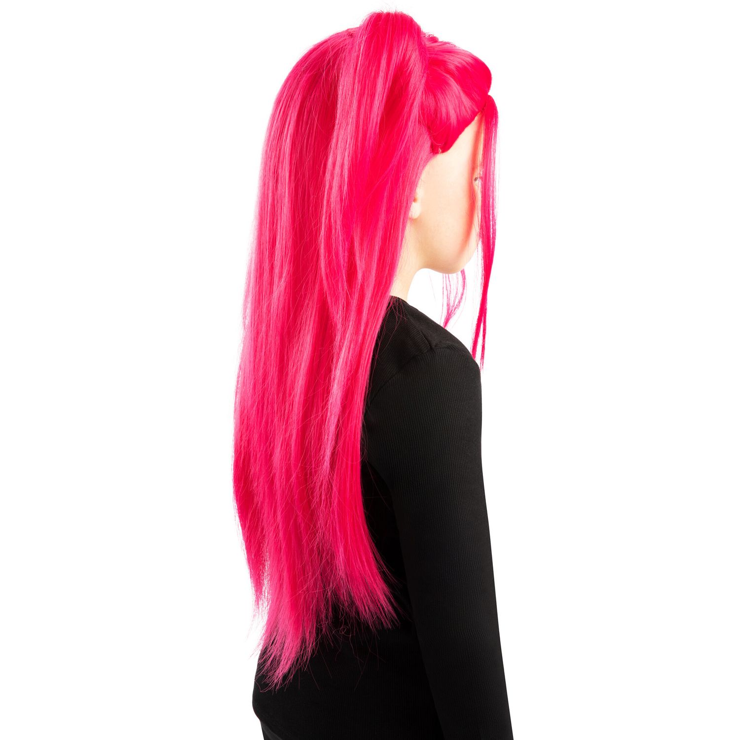 Parrucca mira rosa bambina carnevale - 