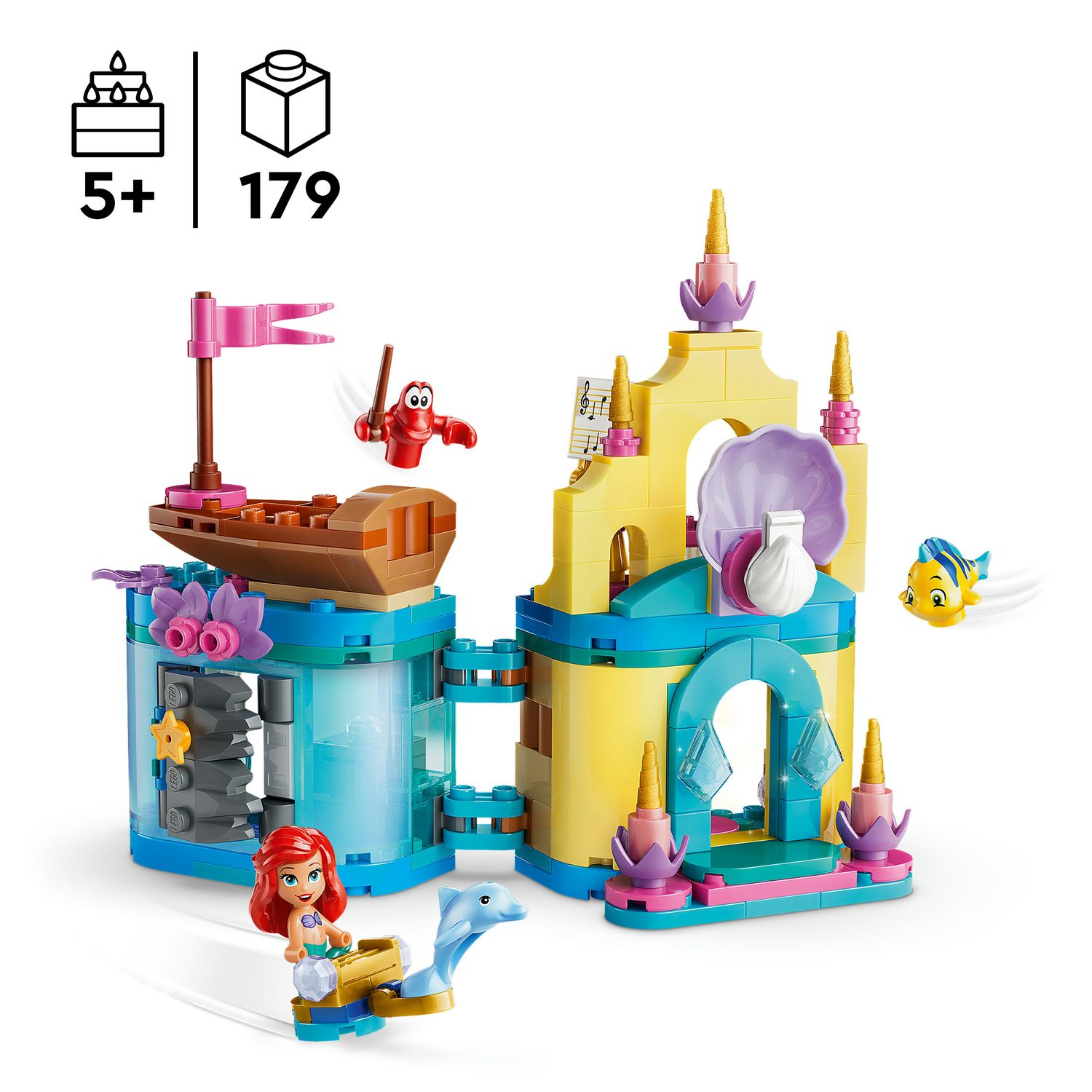 Lego disney princess 43285 – mini-palazzo ariel - LEGO DISNEY PRINCESS