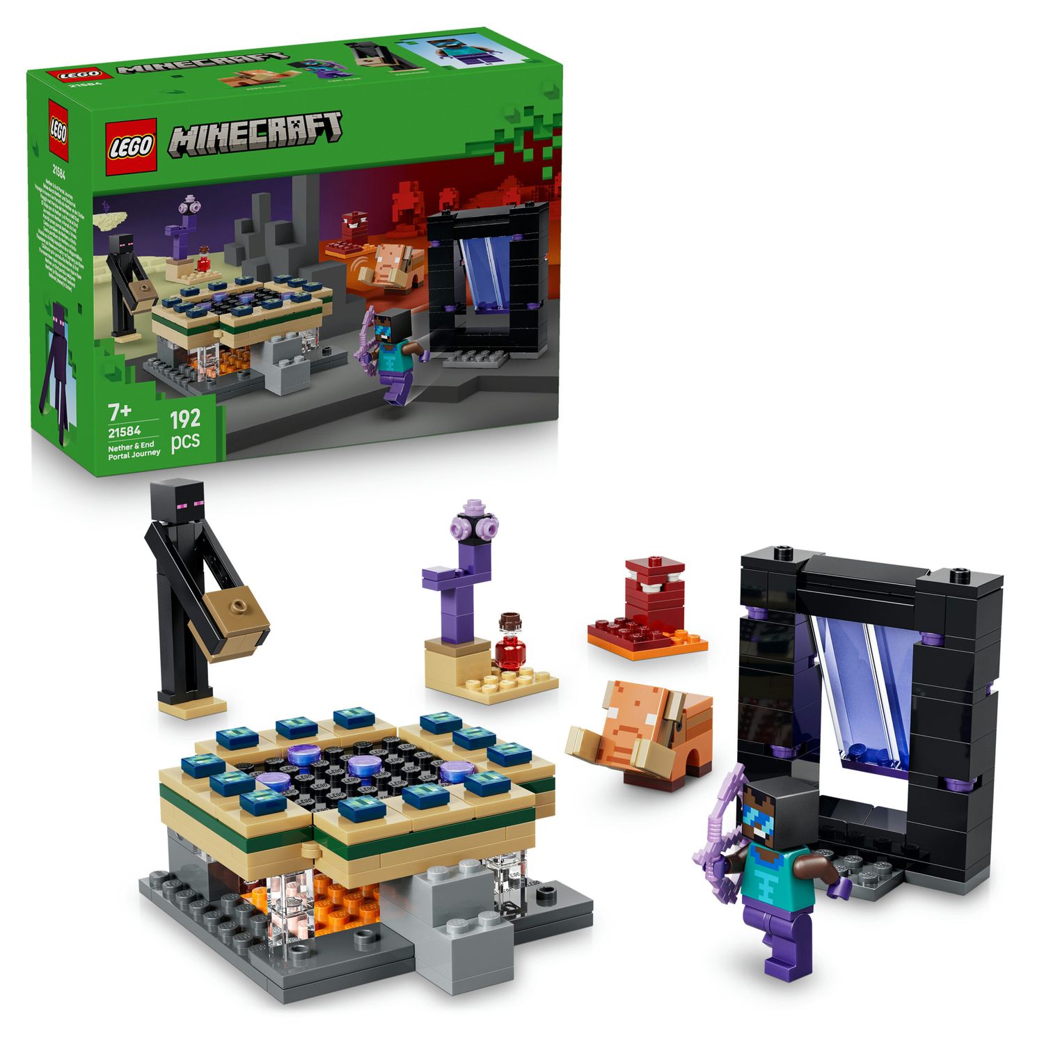 Lego minecraft 21584 – viaggio nel portale del nether e dell'end - Lego