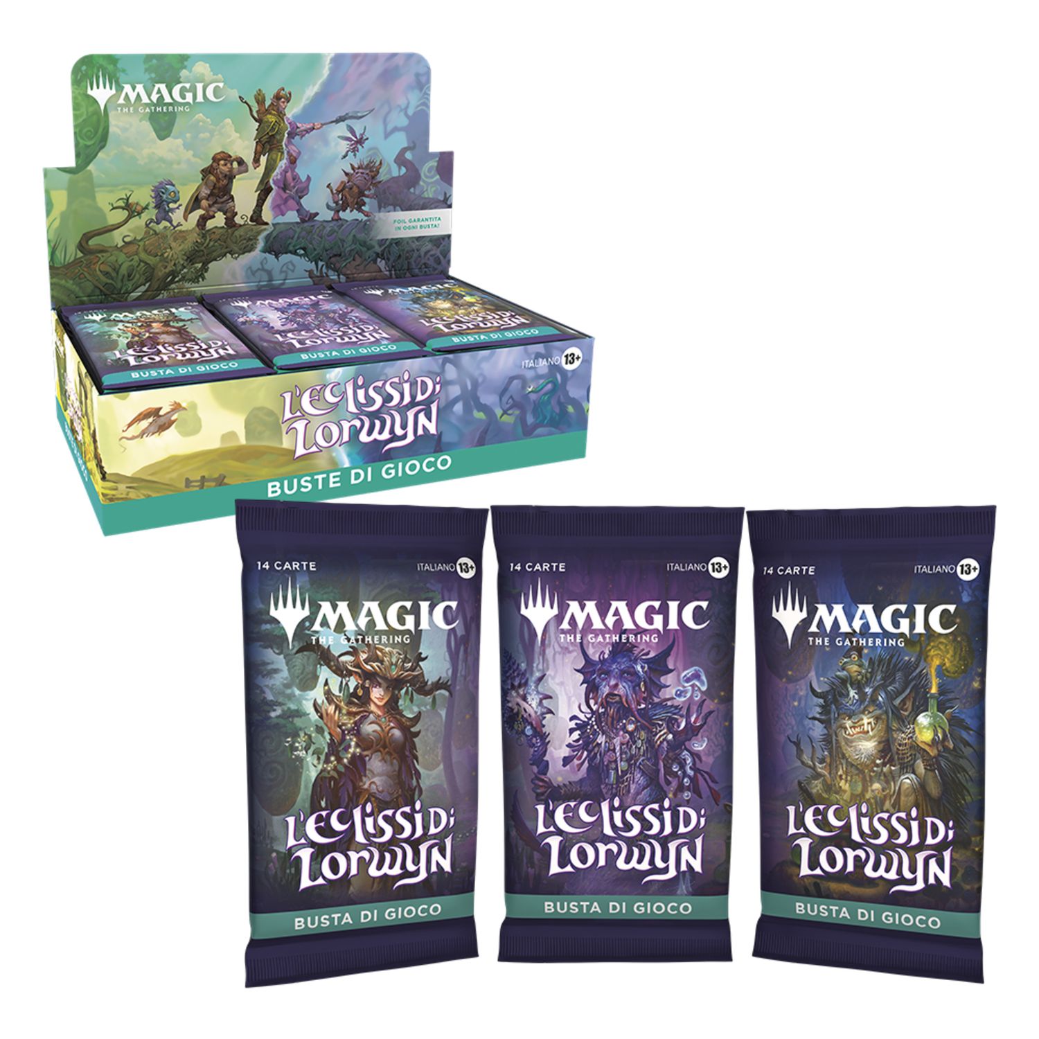 Magic the gathering – busta singola assortita l’eclissi di lorwyn buste di gioco italiano | return to lorwyn & shadowmoor - ASMODEE, MAGIC: THE GATHERING