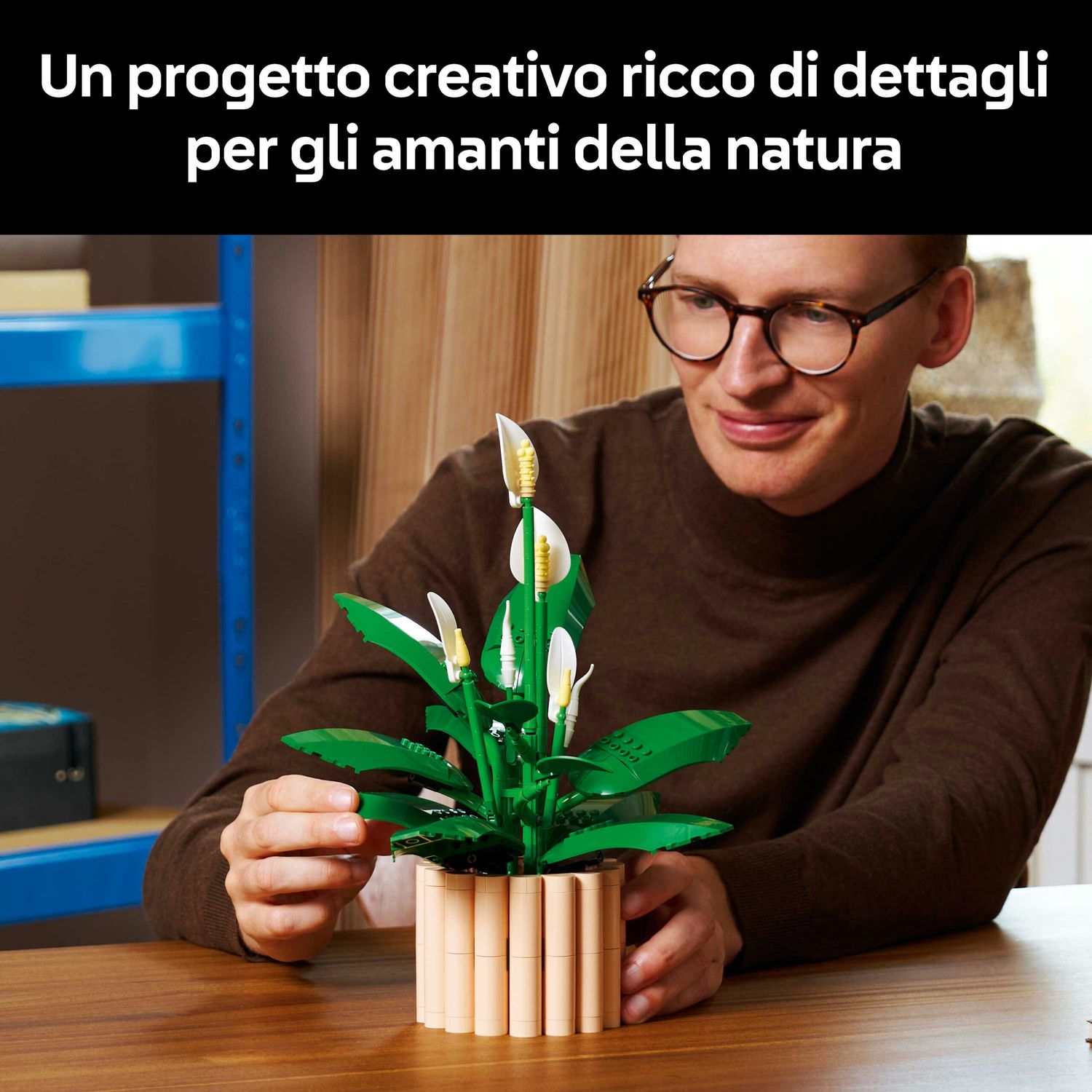 Lego botanicals 11504 – spatifillo pianta artificiale con vaso - Lego