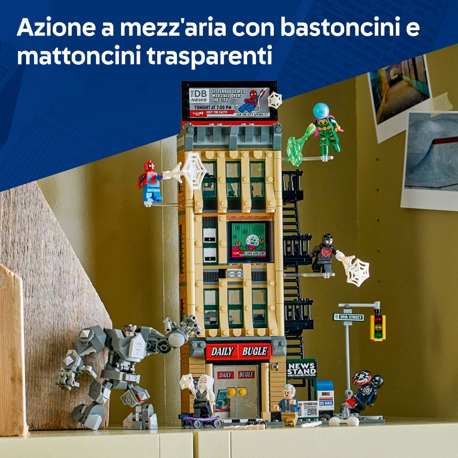 Lego marvel 76342 – spider-man vs mysterio daily bugle - LEGO SUPER HEROES