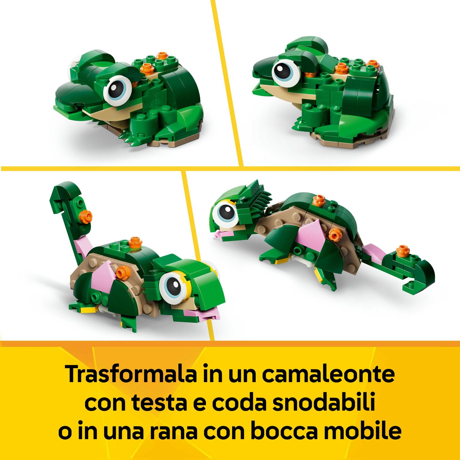 Lego creator 31377 – tartaruga con fiore di ninfea 3in1 - LEGO CREATOR