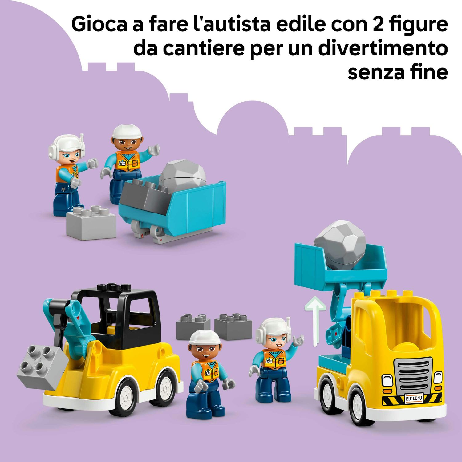 Lego duplo 10475 – veicoli da cantiere 3in1 - LEGO DUPLO