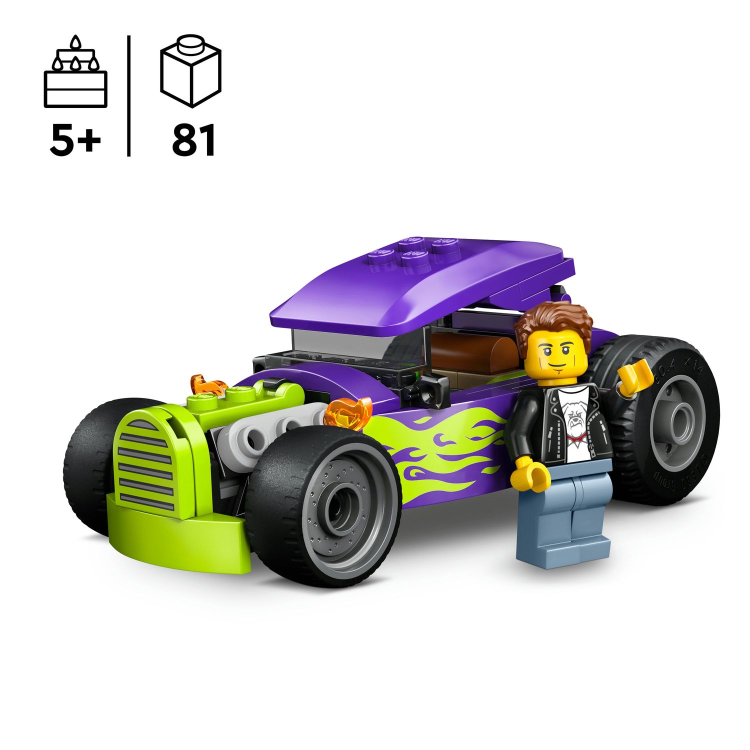 Lego city 60485 bolide, macchina giocattolo con minifigure - LEGO CITY
