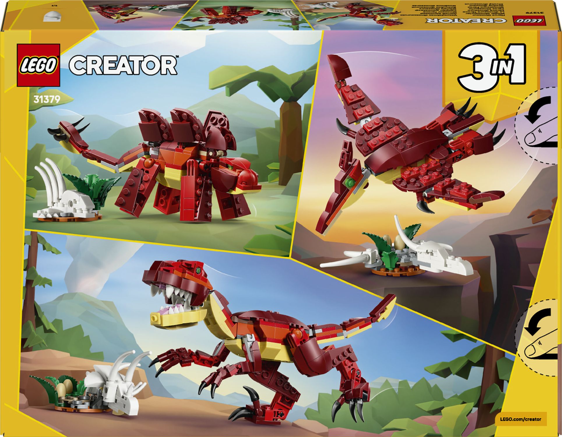 Lego creator 31379 – 3in1 feroce dinosauro - LEGO CREATOR