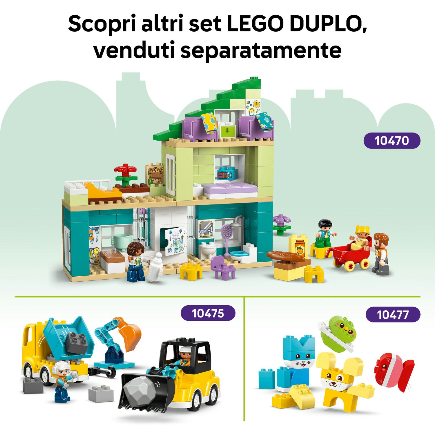 Lego duplo 10476 – cantiere e veicoli 3in1 - LEGO DUPLO