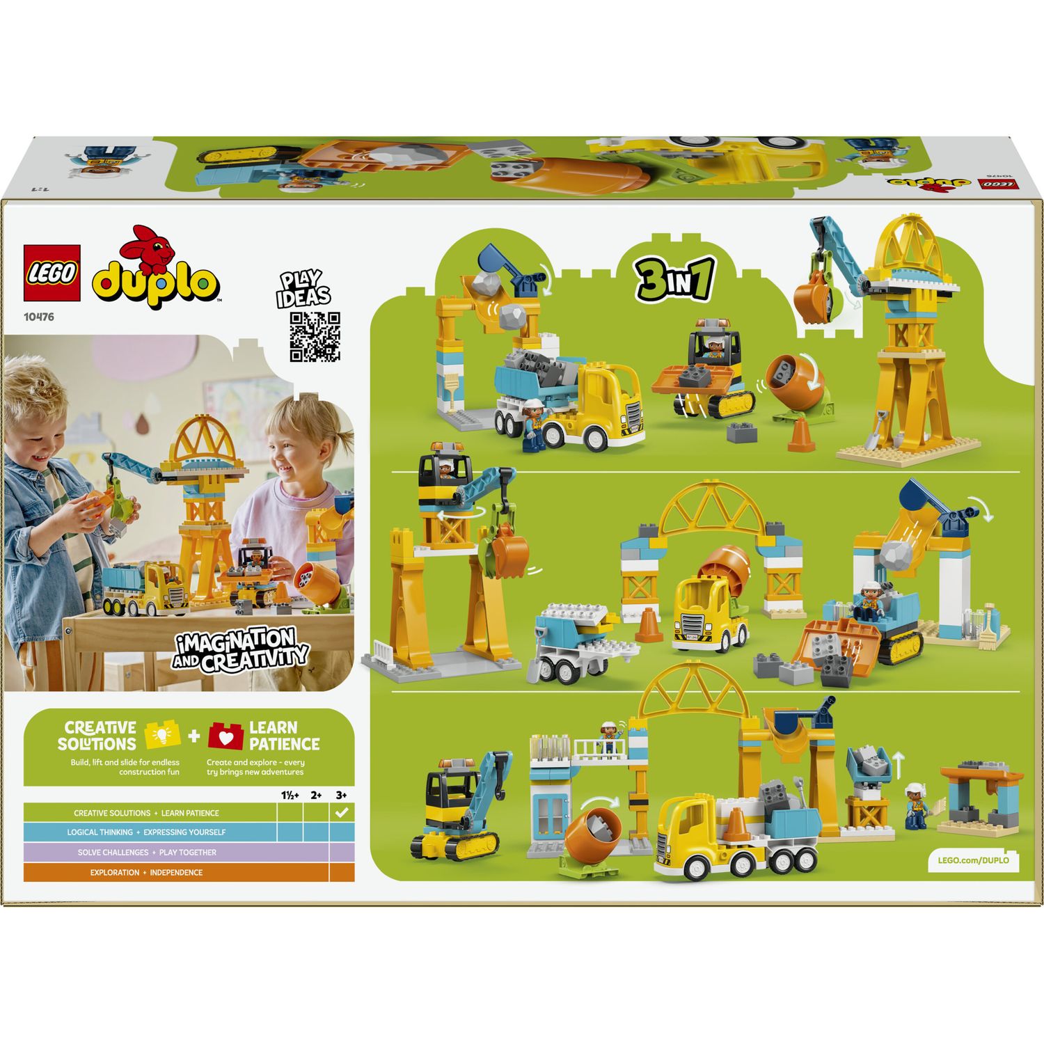 Lego duplo 10476 – cantiere e veicoli 3in1 - LEGO DUPLO
