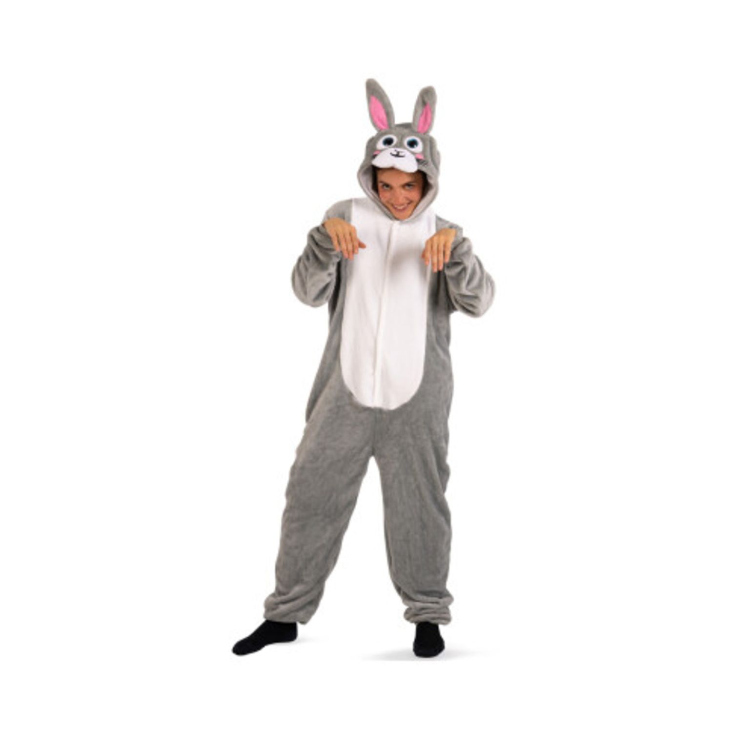 Tutona coniglio in pile con pelliccia in busta con gancio - CARNIVAL TOYS