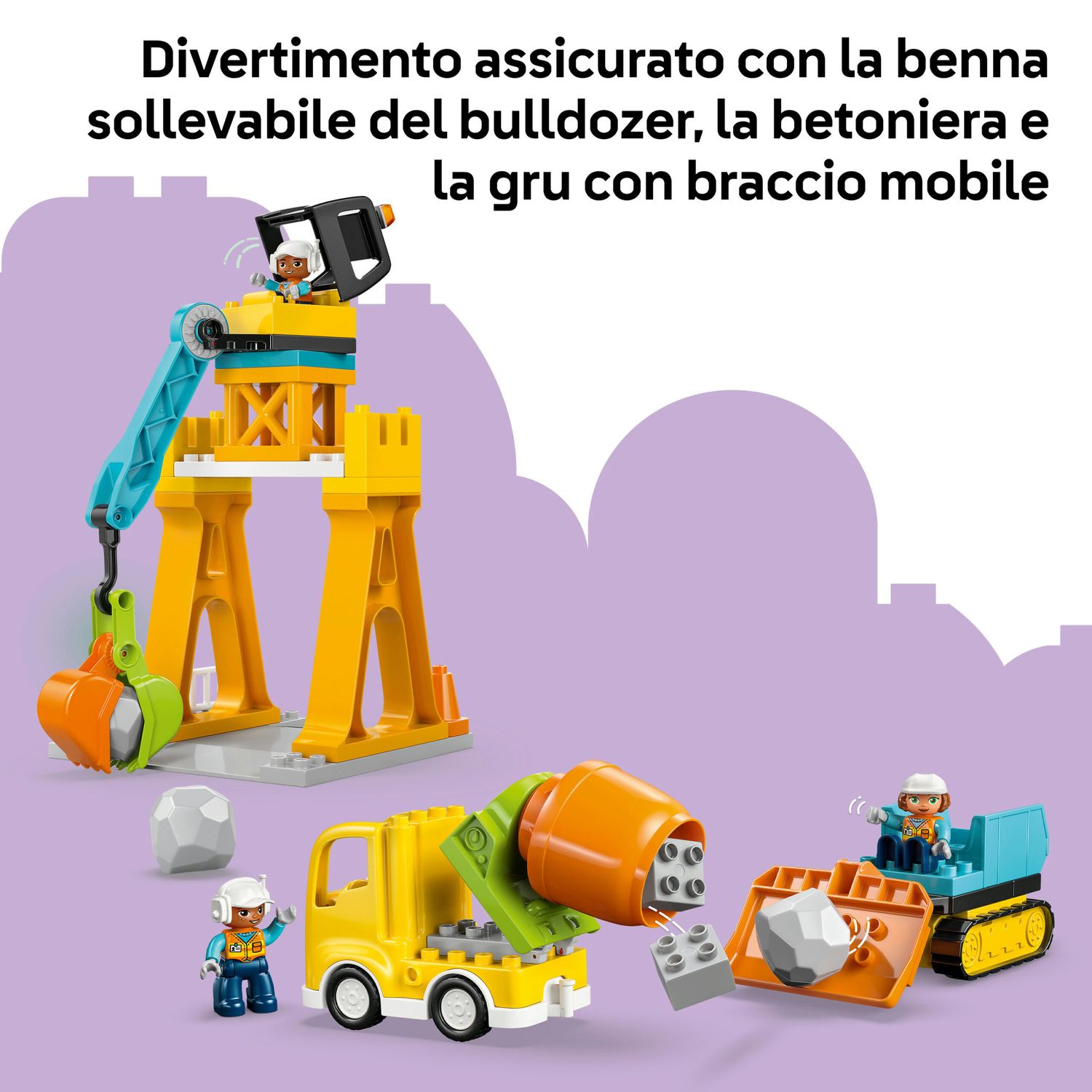 Lego duplo 10476 – cantiere e veicoli 3in1 - LEGO DUPLO