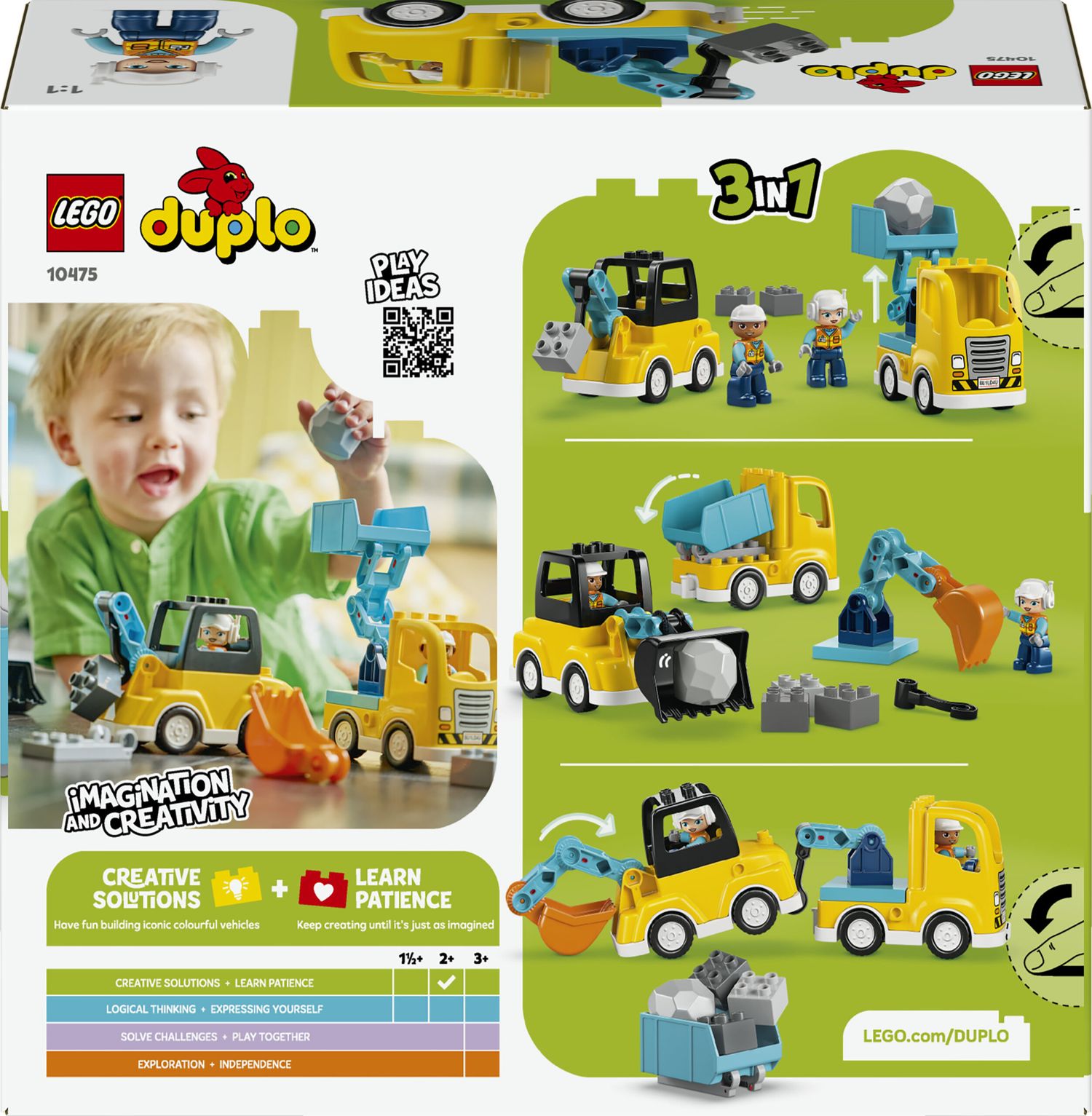 Lego duplo 10475 – veicoli da cantiere 3in1 - LEGO DUPLO