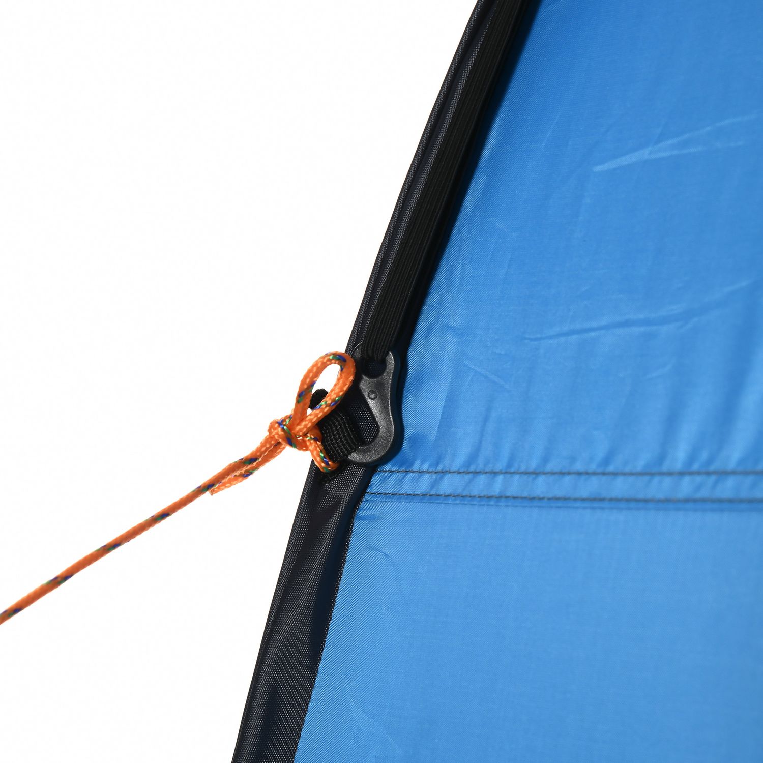 Tenda doccia da campeggio e spiaggia con porta a cerniera e borsa di trasporto, 126x124x189 cm, blu - 
