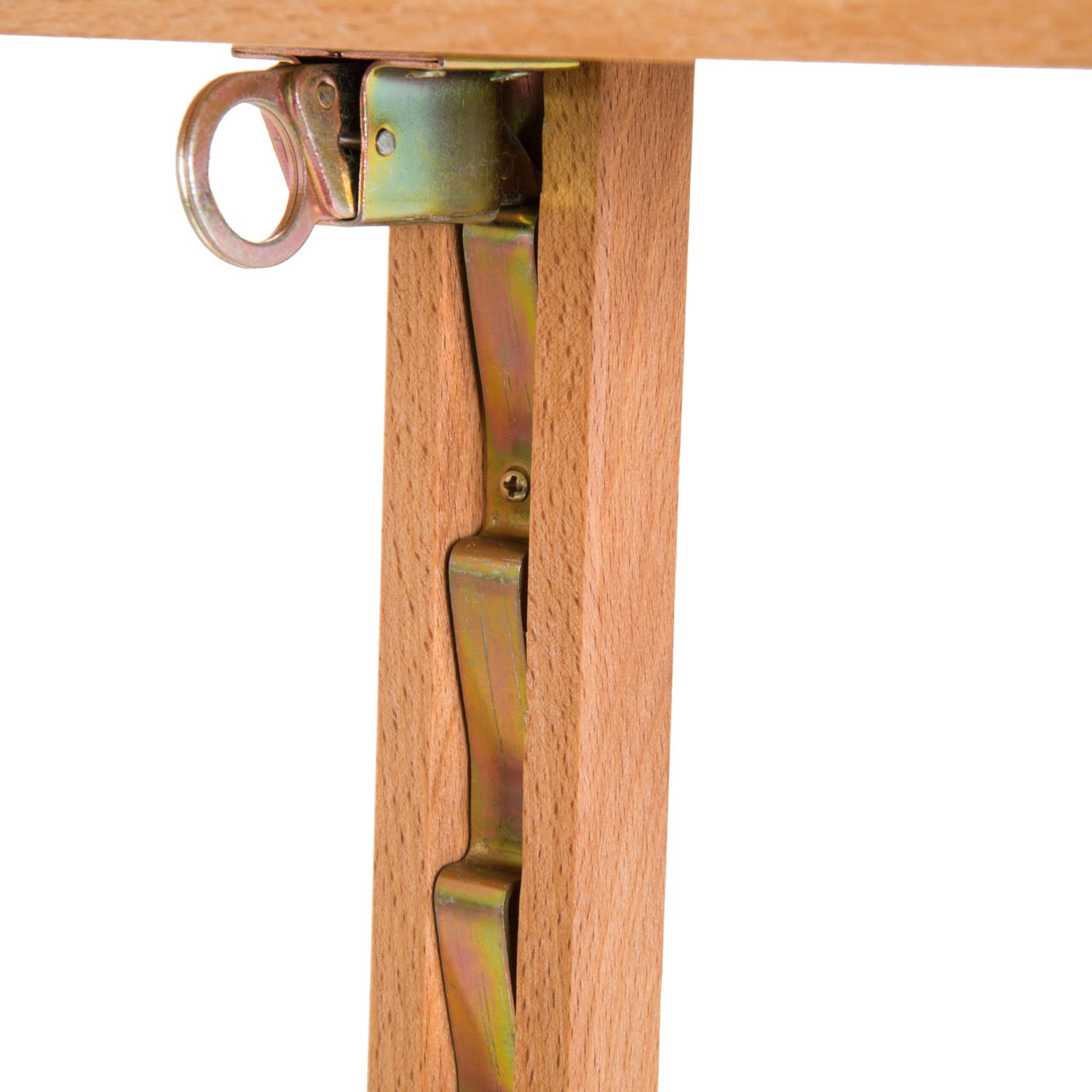 Cavalletto per pittura treppiede con supporto per tela regolabile in legno di faggio, 65x68x174-230 cm - 