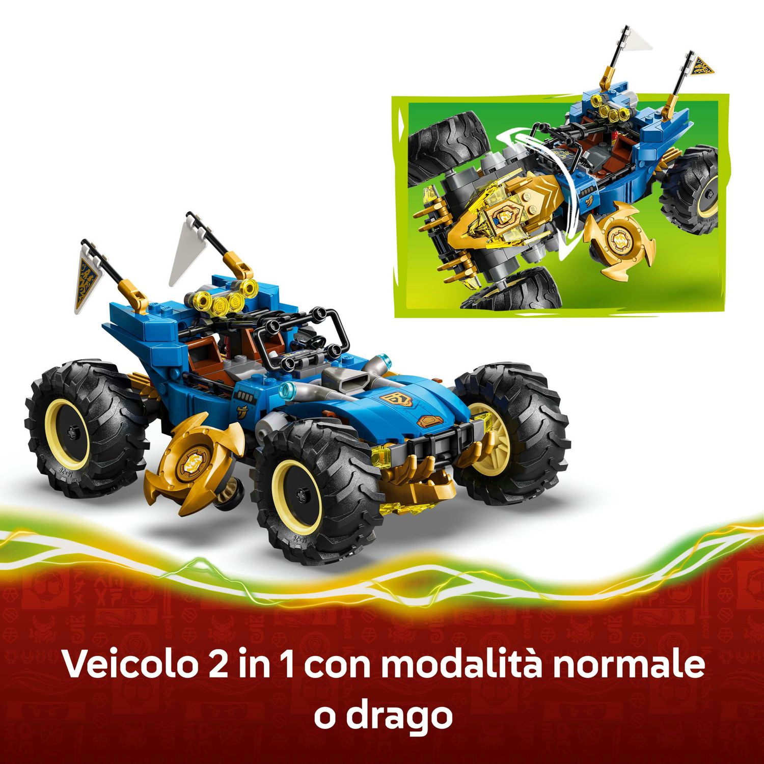 Lego ninjago 71856 – auto mutaforma di jay 2in1 - LEGO NINJAGO