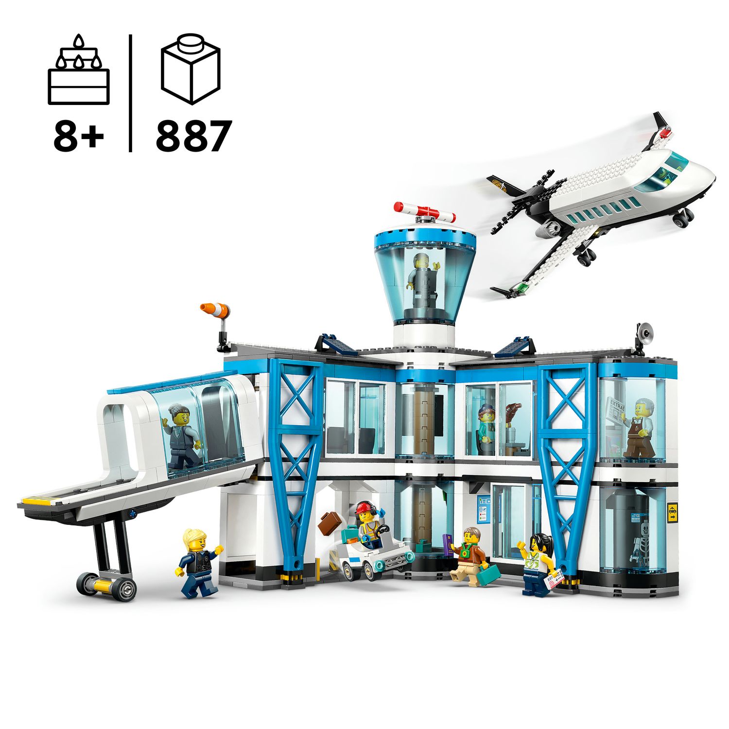 Lego city 60502 – aeroporto con aereo passeggeri - LEGO CITY