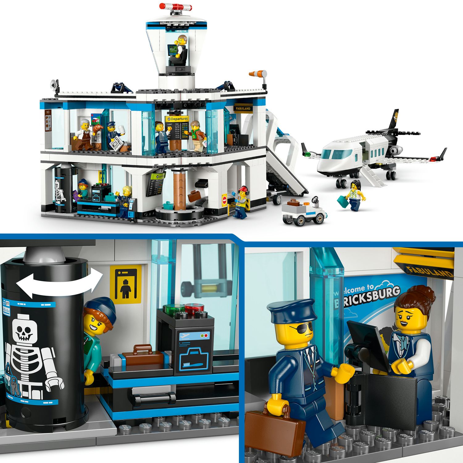 Lego city 60502 – aeroporto con aereo passeggeri - LEGO CITY