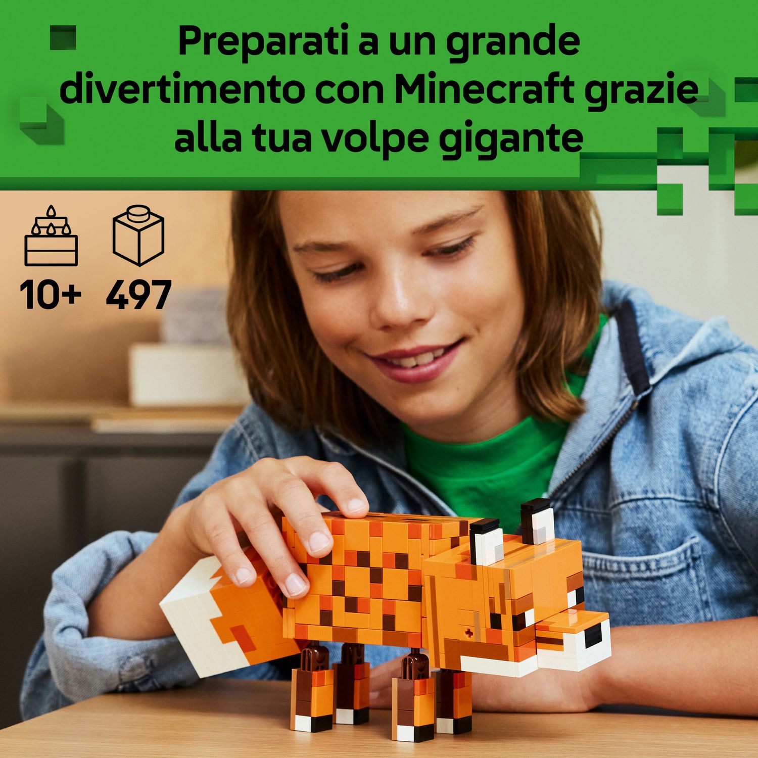 Lego minecraft 21588 la volpe giocattolo - Lego