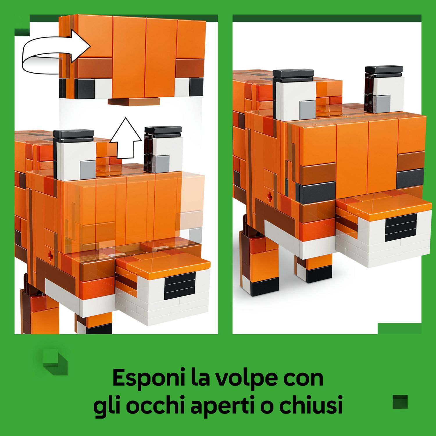 Lego minecraft 21588 la volpe giocattolo - Lego