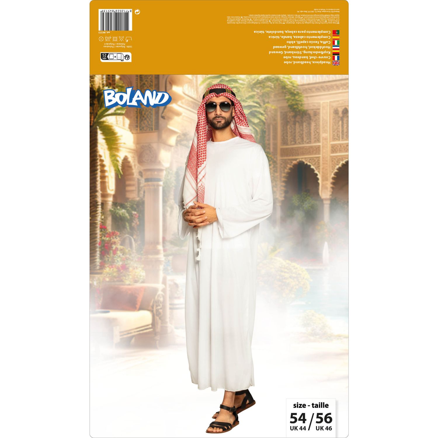 Costume principe saudita adulto taglia 54/56 - BIGIEMME