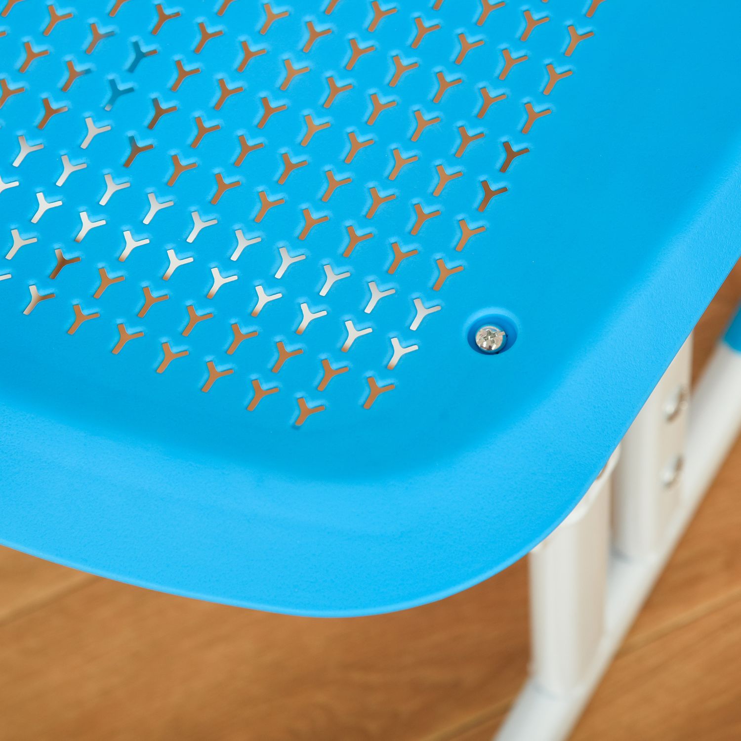 Banco scuola con sedia ad altezza regolabile e luce per bambini 6-12 anni, acciaio e mdf, grigio - 