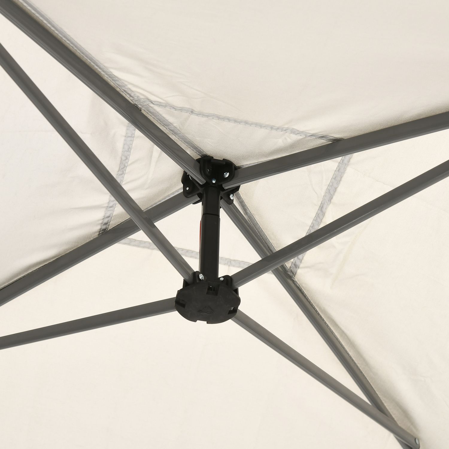 Gazebo da giardino 3x3 m con zanzariera e borsa da trasporto con ruote, color crema - 