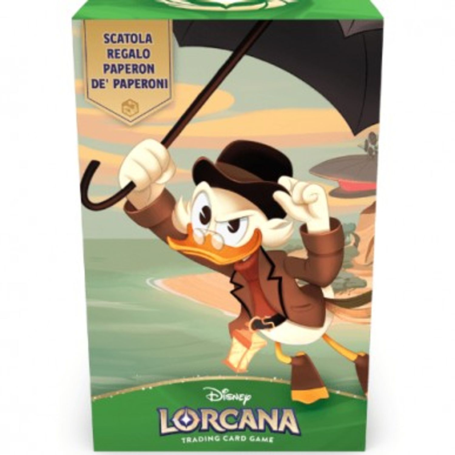 Lorcana paperon de' paperoni scatola regalo - 5 booster + promo carta paperone + box con divisori - RAVENSBURGER, Disney, Lorcana