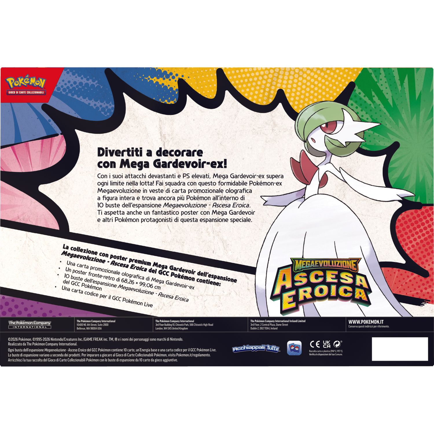 Pokémon collezione con poster premium di mega lucario-ex e mega gardevoir-ex - POKEMON