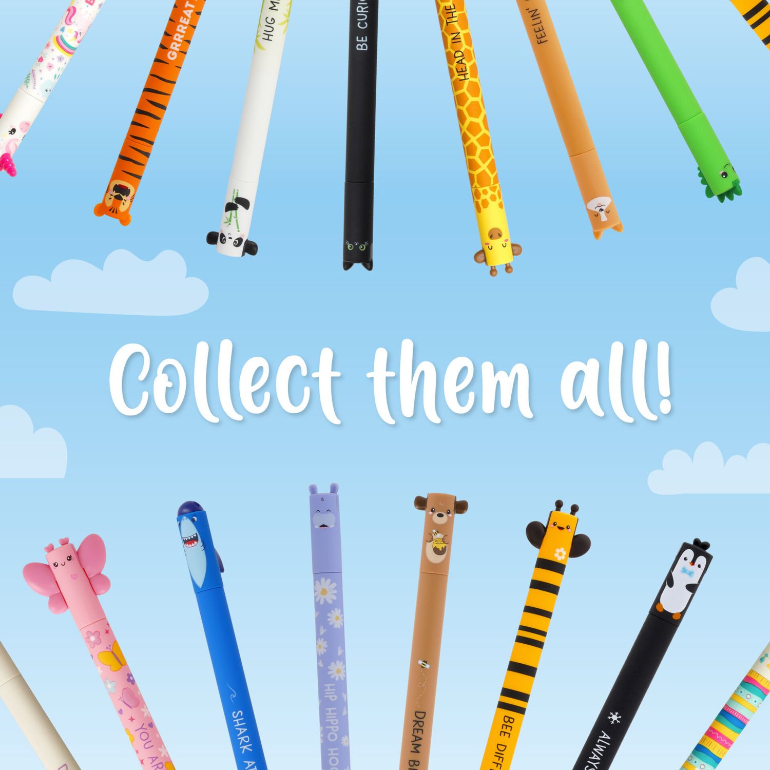 Erasable gel pen - monster - extraordinary stationery - LEGAMI