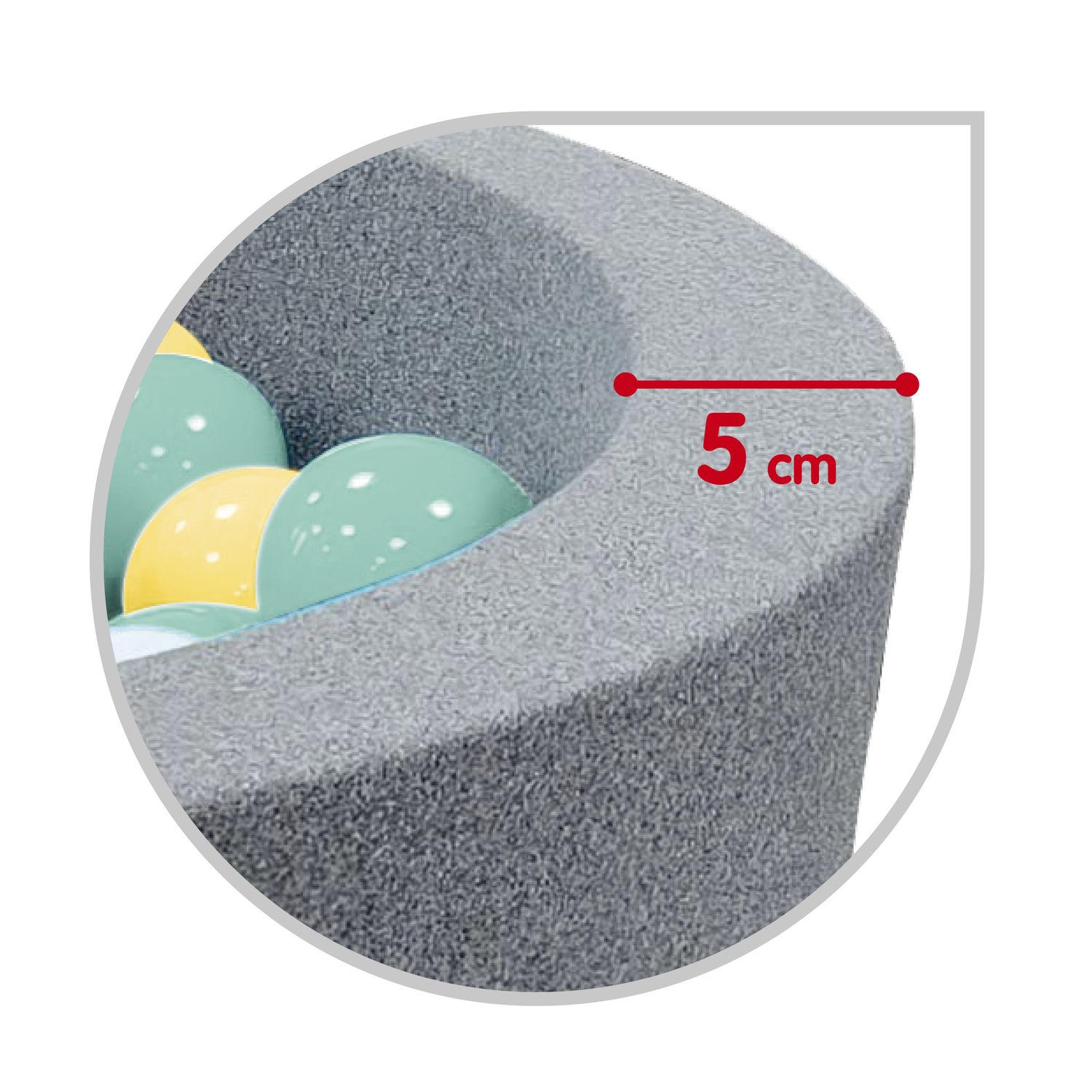 Piscinetta active play con 150 palline colorate 6cm - ø88x33cm - SUN&SPORT