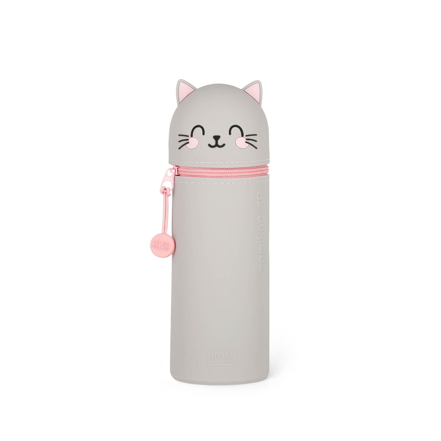 Kawaii - 2-in-1 silicone pencil case - kitty- extraordinary stationery - LEGAMI