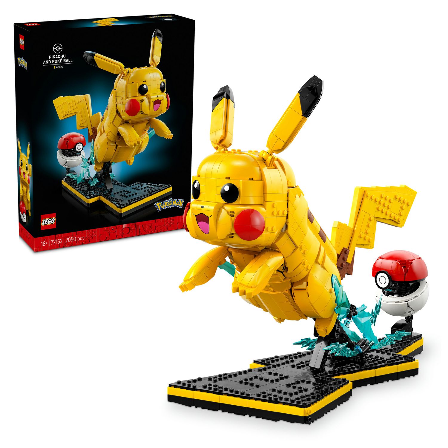 Lego pokémon 72152 pikachu e poké ball - POKEMON, Lego