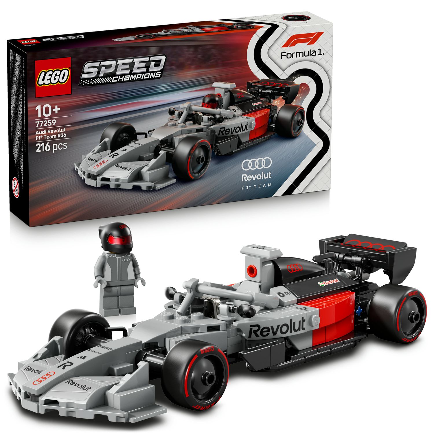 Lego speed champions 77259 auto da corsa audi revolut f1 team r26 - Lego