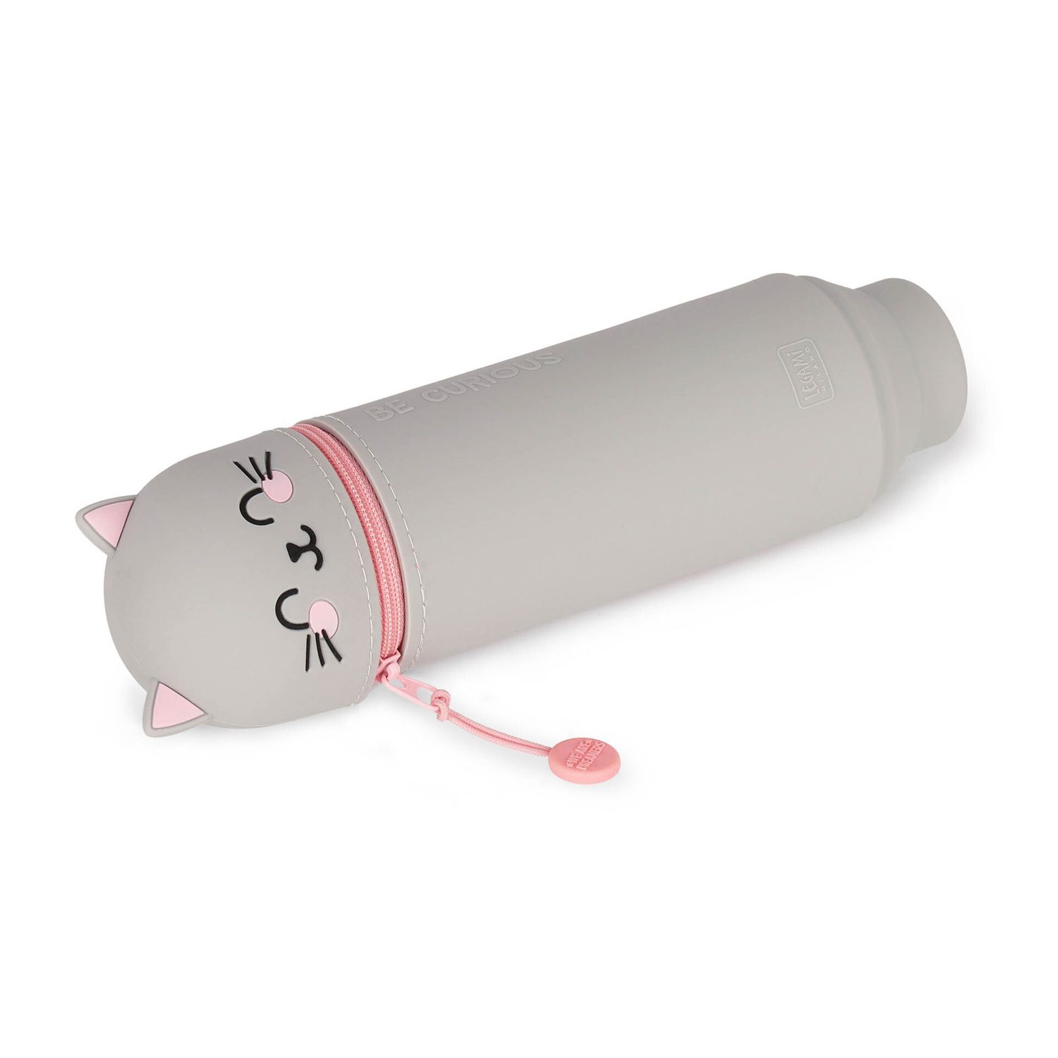 Kawaii - 2-in-1 silicone pencil case - kitty- extraordinary stationery - LEGAMI