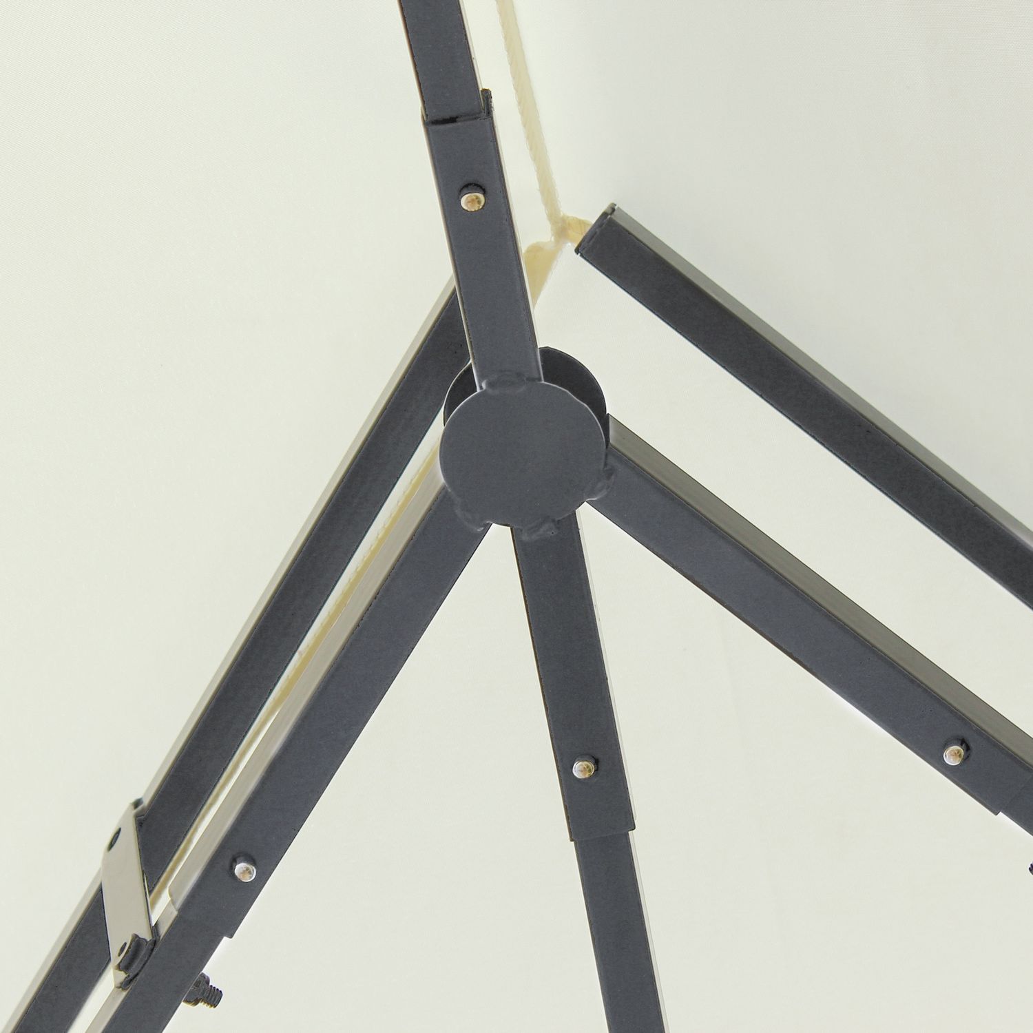 Gazebo da giardino 3x4 m con tende e tetto a 2 livelli bianco crema - 