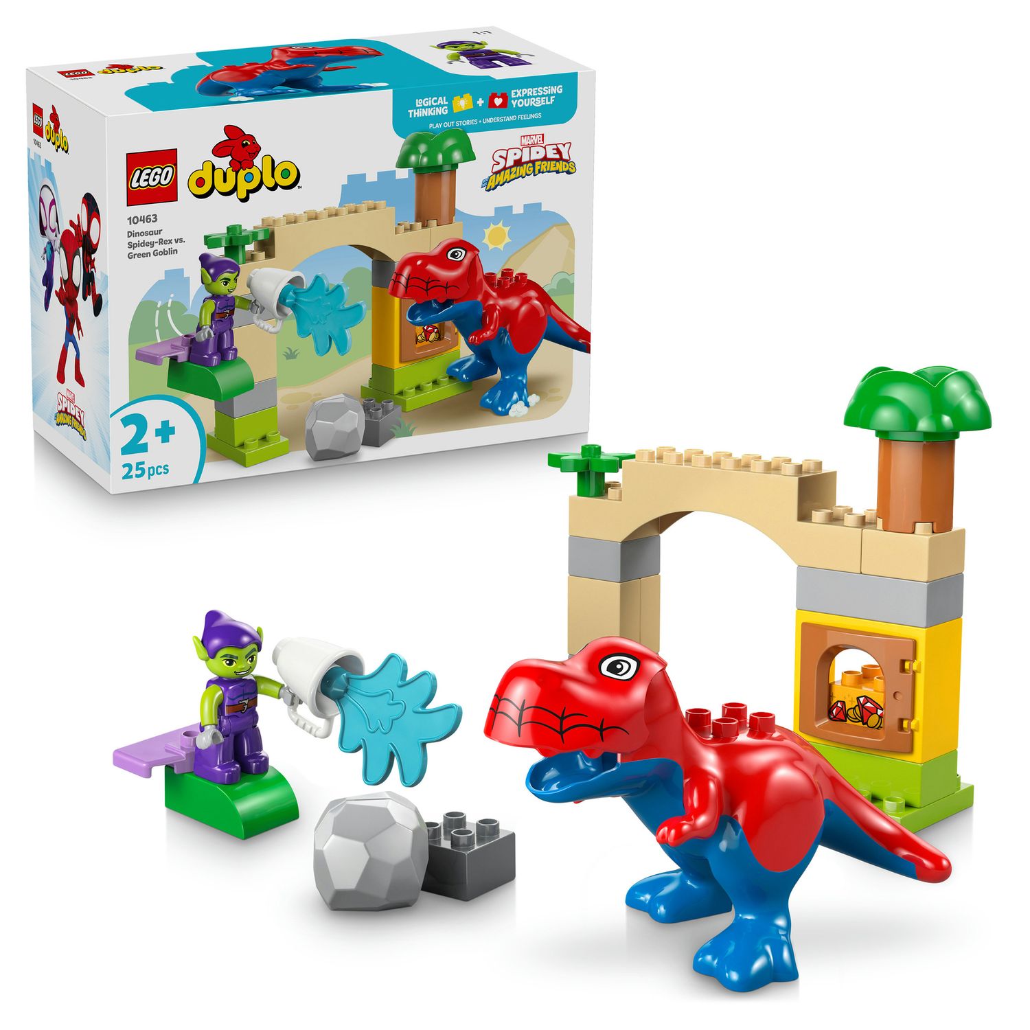 Lego duplo marvel 10463 dinosauro spidey-rex vs. goblin - LEGO DUPLO, MARVEL