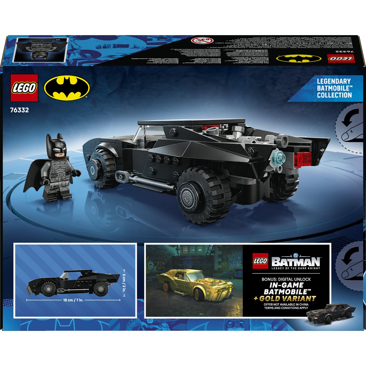 Lego dc 76332 batmobile di batman - BATMAN, DC COMICS, LEGO SUPER HEROES