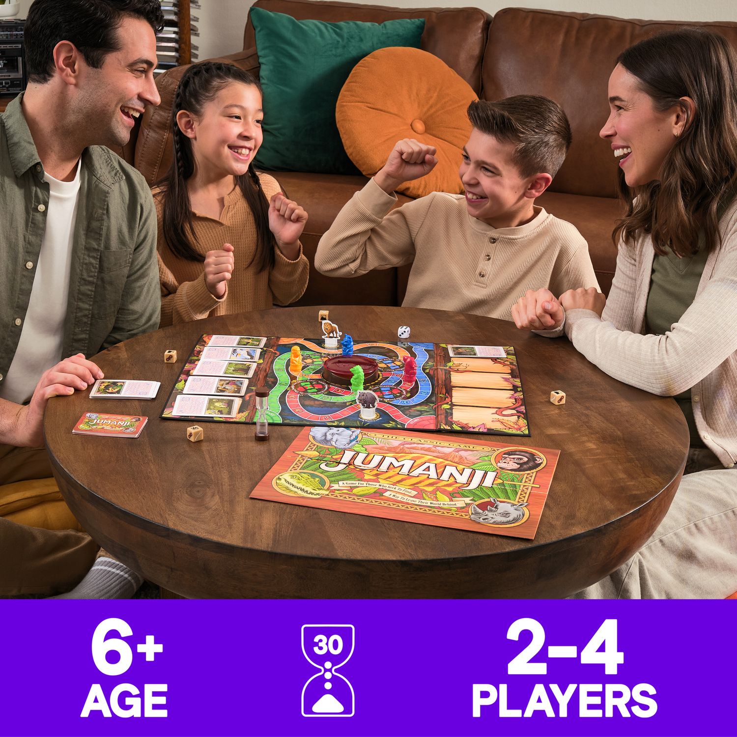 Jumanji 30th anniversary edition gioco da tavolo - avventura giungla 2-4 giocatori da 6 anni - JUMANJI